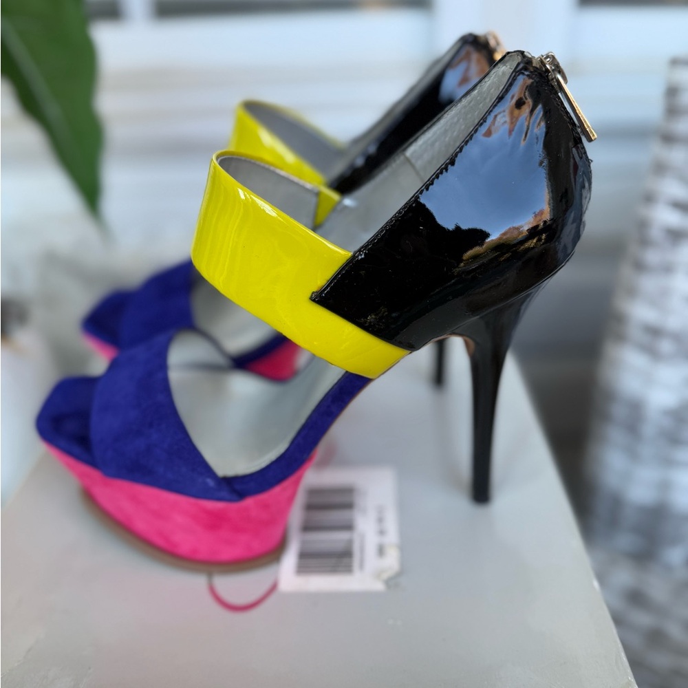 Jessica Simpson Colorful High Heel Sandals (slightly worn)